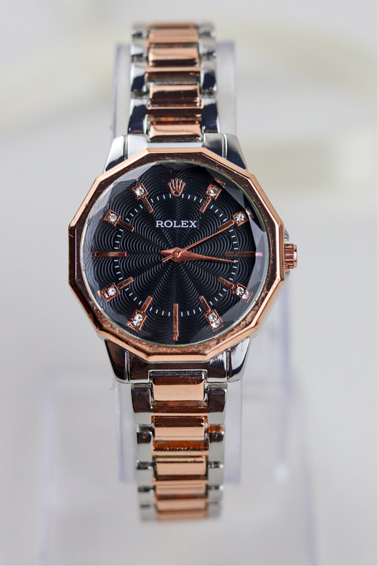 Ro-lex Midnight Octagon Watch