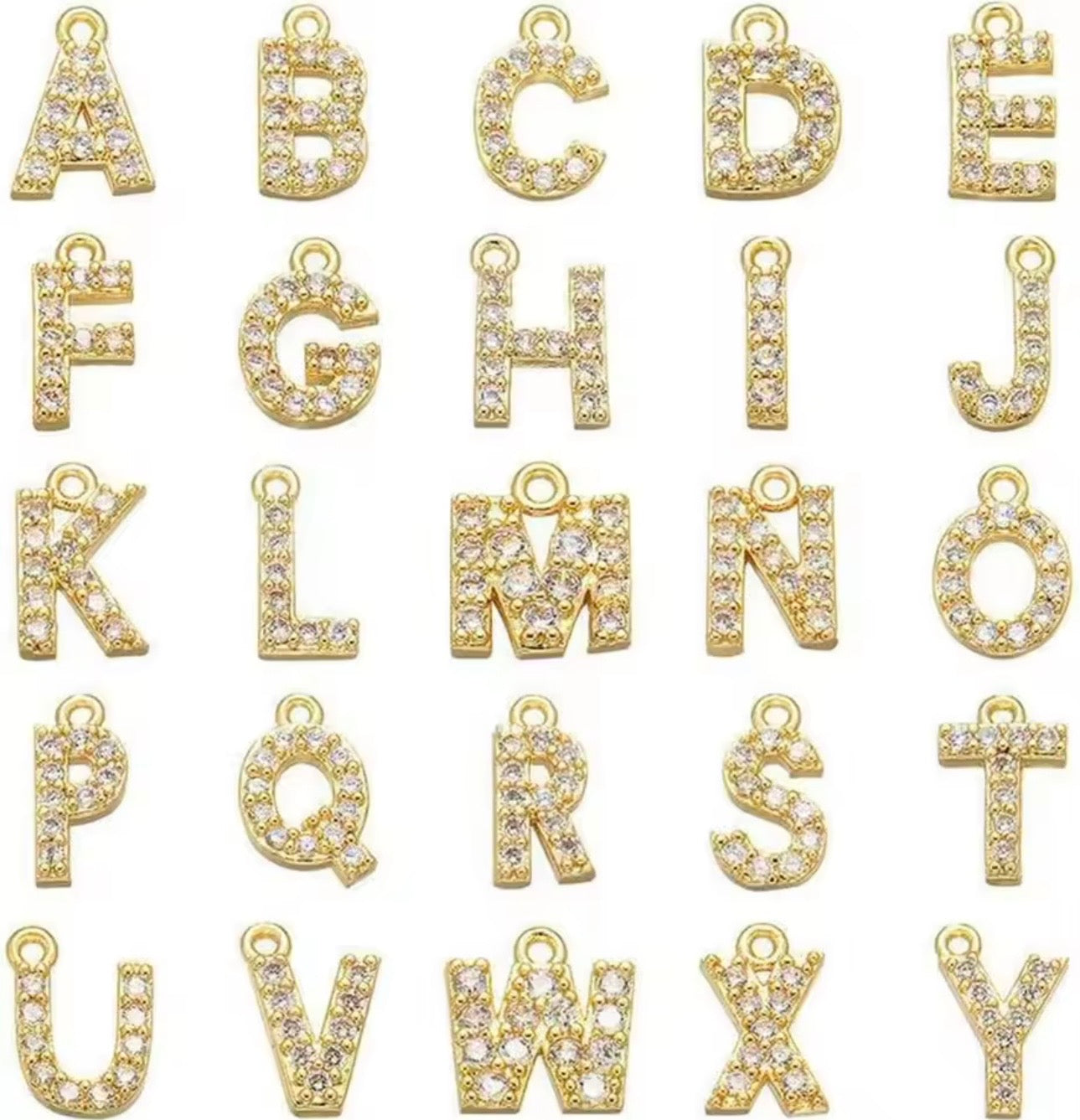 Snake Chain Alphabet Pendant