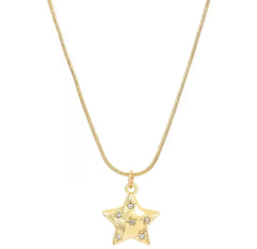 Star Shaped Necklace – 18K Gold Plated Stainless Steel Star Pendant Necklace for Women in Pakistan