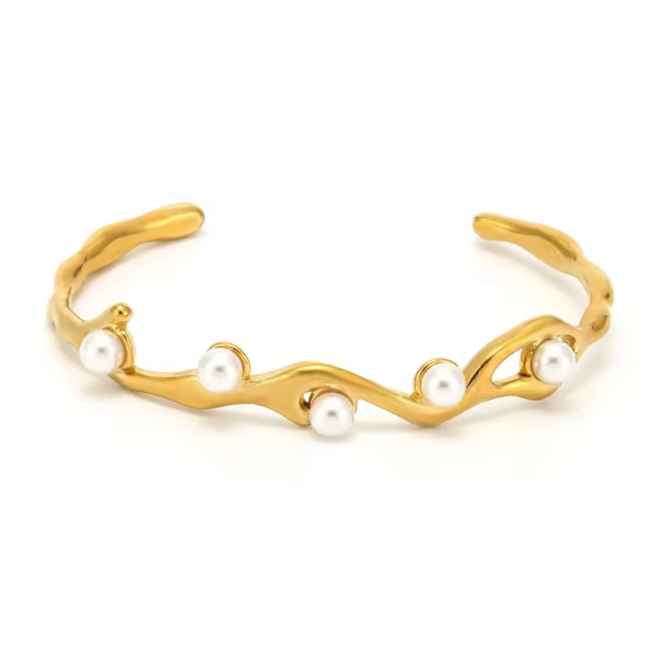 Pearl Wave Bangle