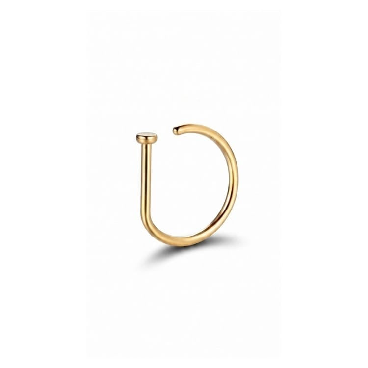 D-Shaped Nose Ring – Minimalist Stainless Steel Nose Ring for Women in Pakistan