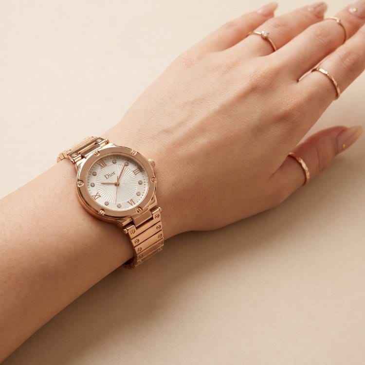 Dior Roman Rose Gold Women Watch