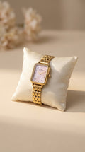 DW Crystal Rectangular  Pink Women Watch