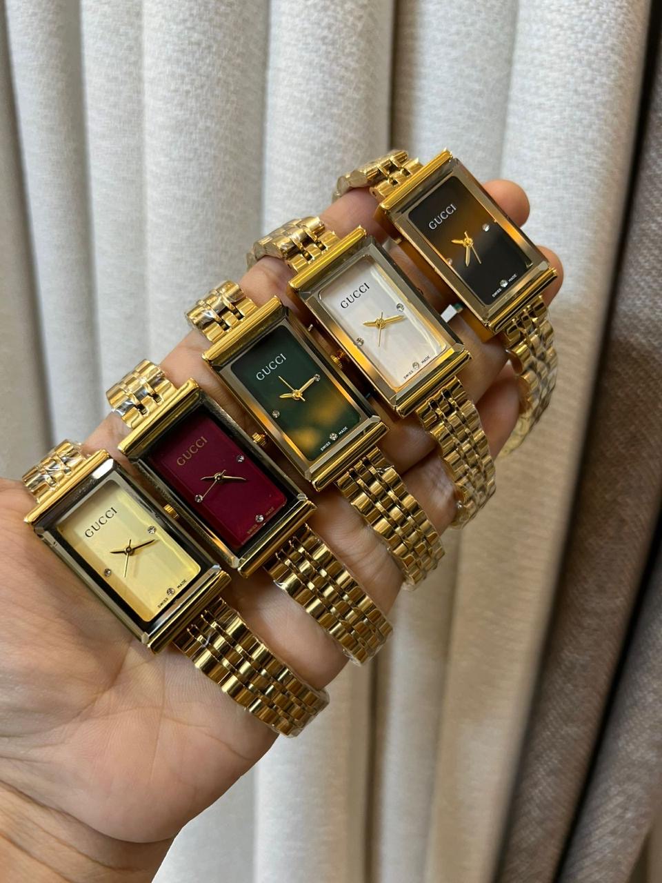 Gucci Rectangular Diamond Dial