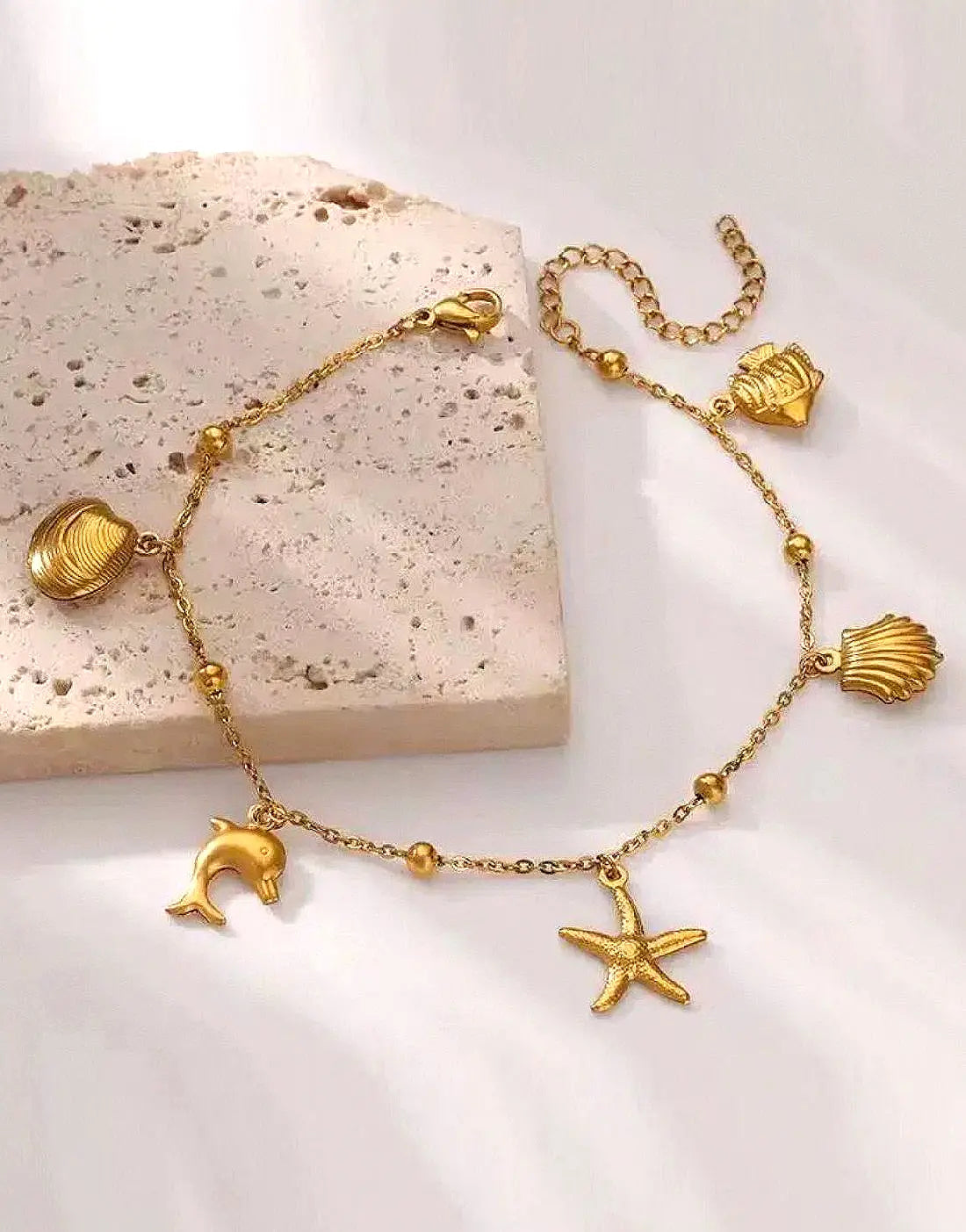 Sea Shell Charm Bracelet