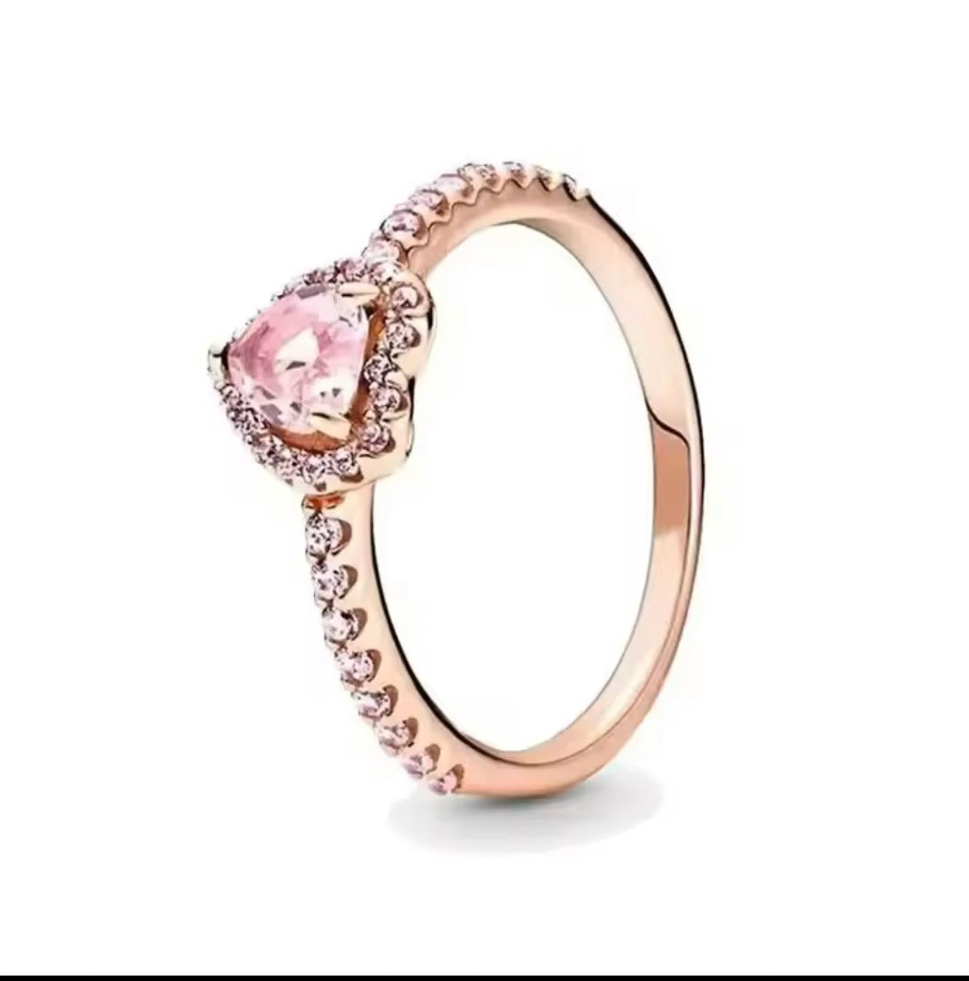 Rose Heart Ring