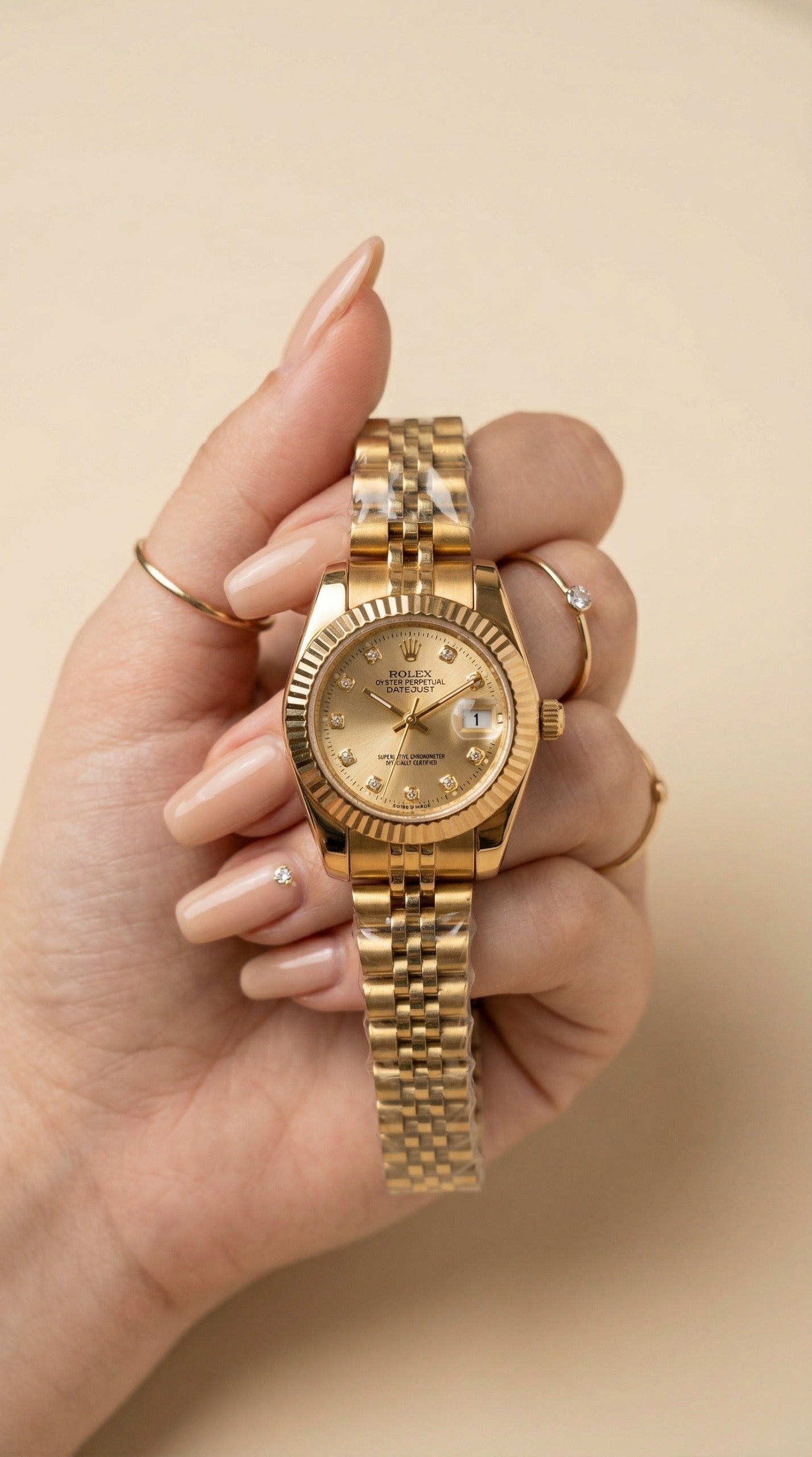 Rolex Gold Datejust Women Watch
