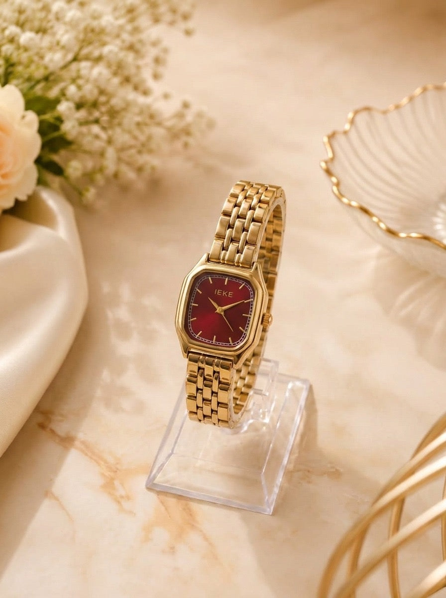 Ieke Burgundy Royale Women Watch