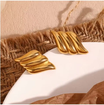 Gold Wings Earrings