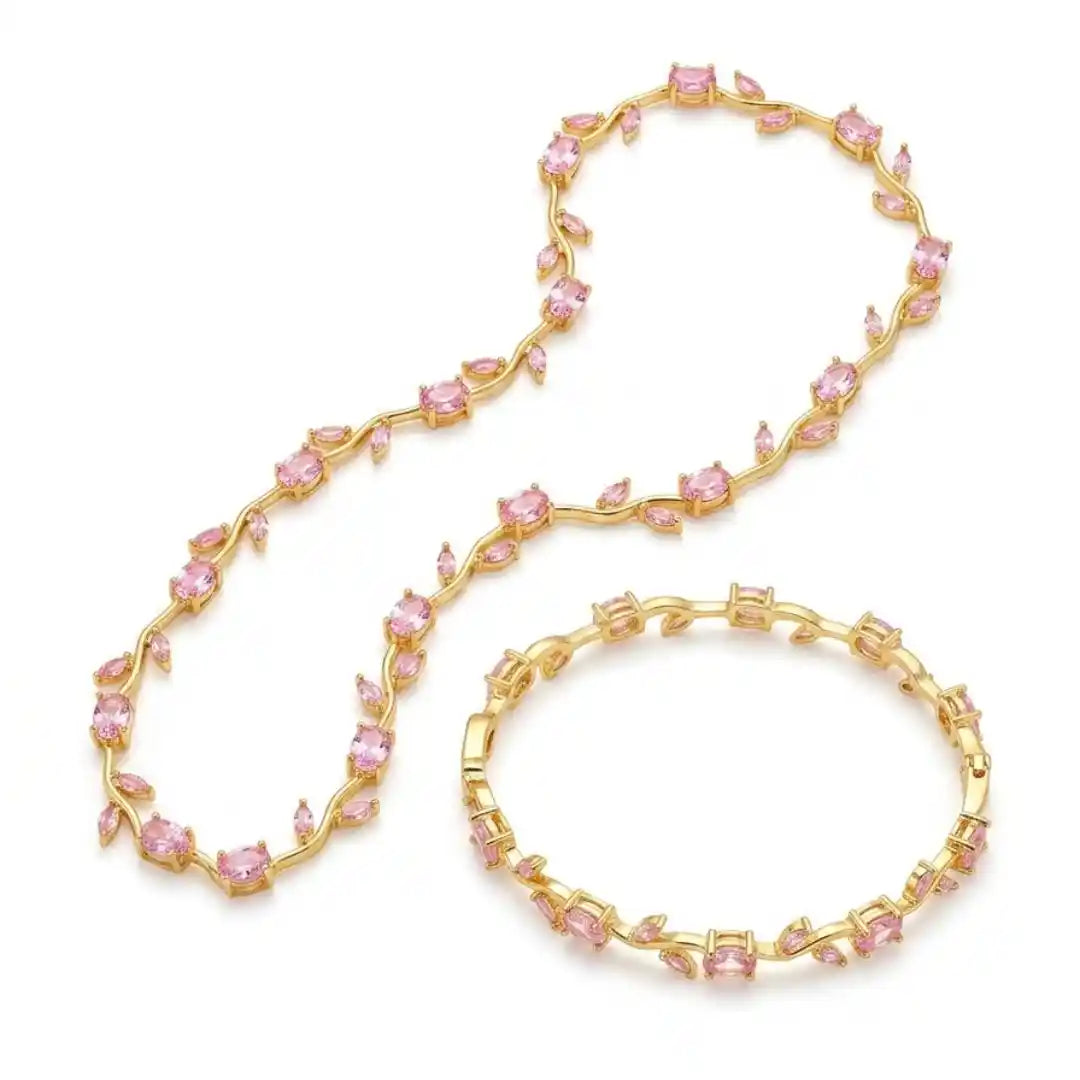 Baby Pink Tulip Golden Set