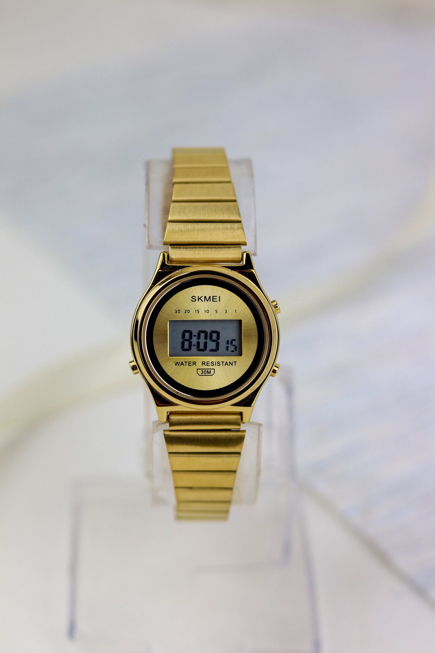 Skmei Classic Golden Digital Charm