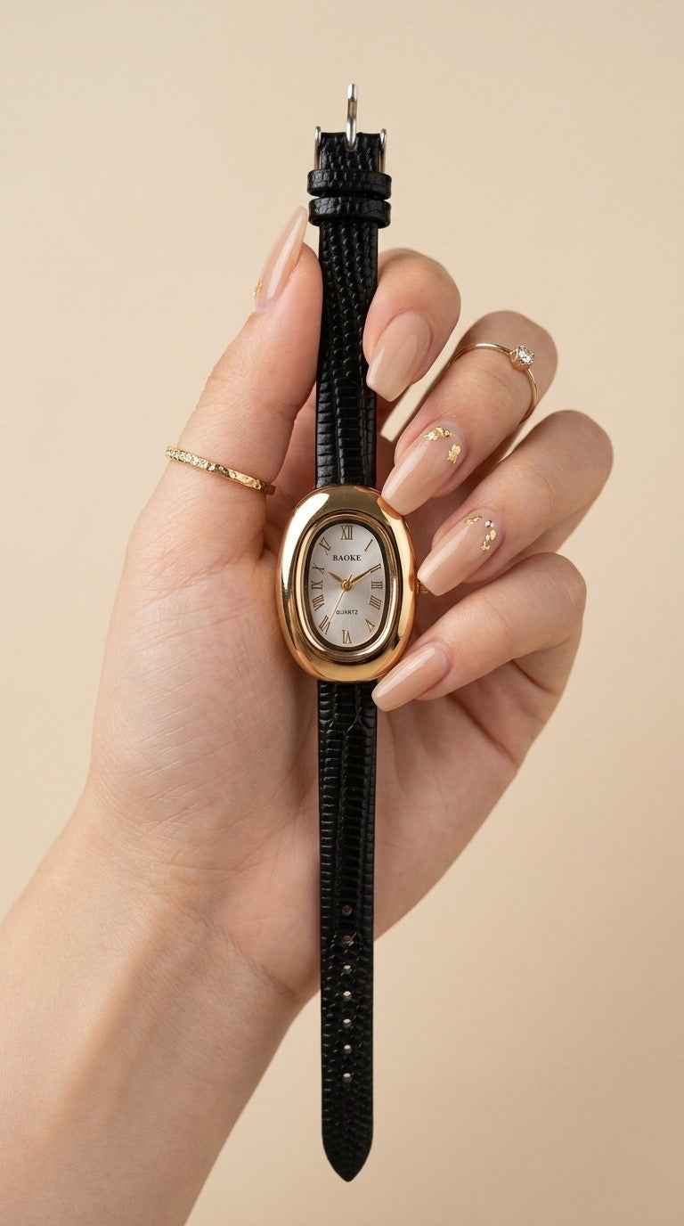 Aura Vintage Women Strap Watch - White Dial