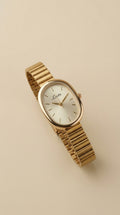 Lsotr Oval Golden Charm Women Watch