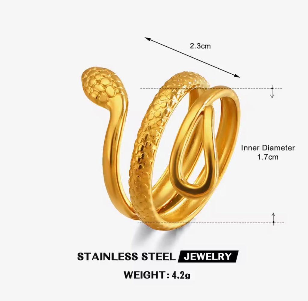 Snake Adjustable Ring