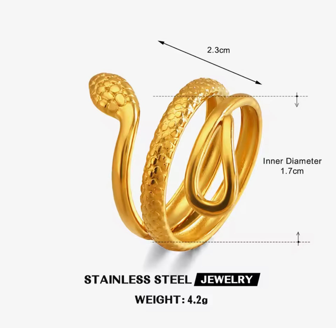 Snake Adjustable Ring