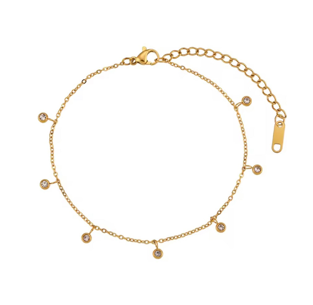 Round disc anklet