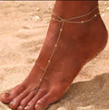 Beaded Anklet with Toe Ring