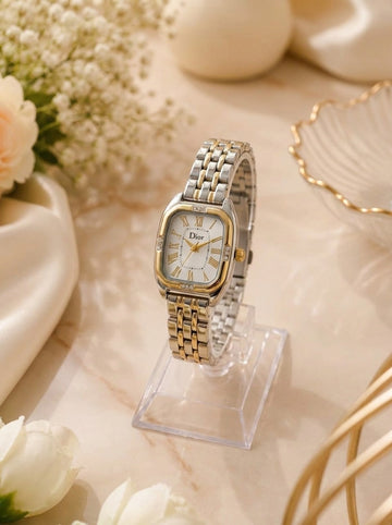 Dior Two-Tone Square Women Watch