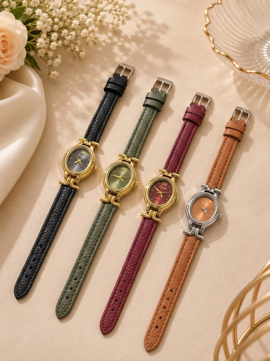 Sunliflex Nostalgia Women's Strap Watch