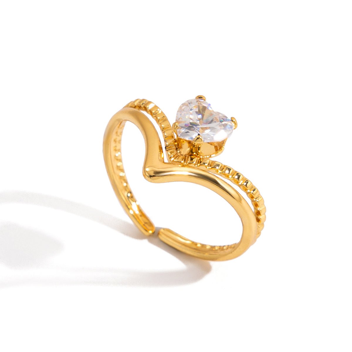Crown Heart Ring