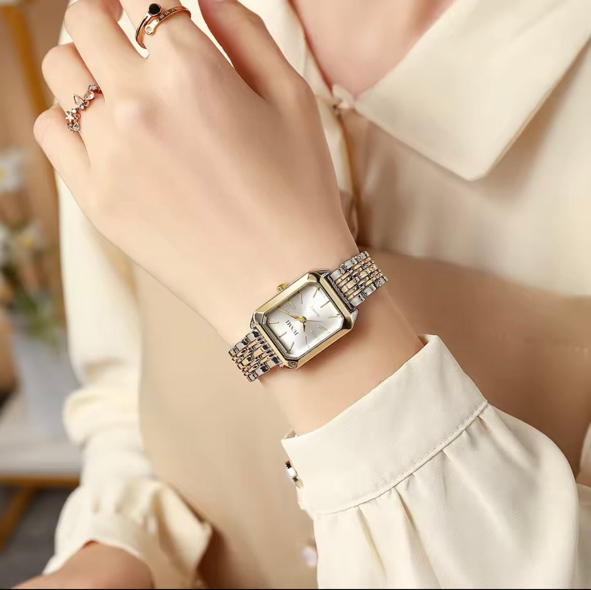 Jusmi Two Tone Women Watch