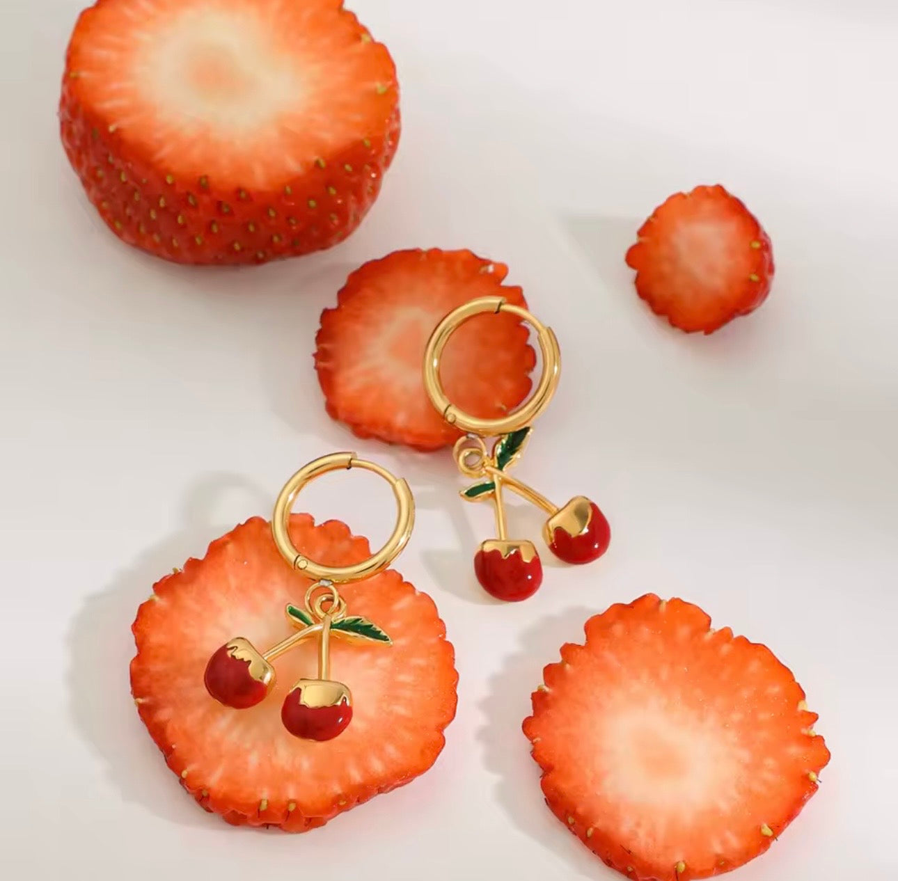 Cherry Shape Earrings