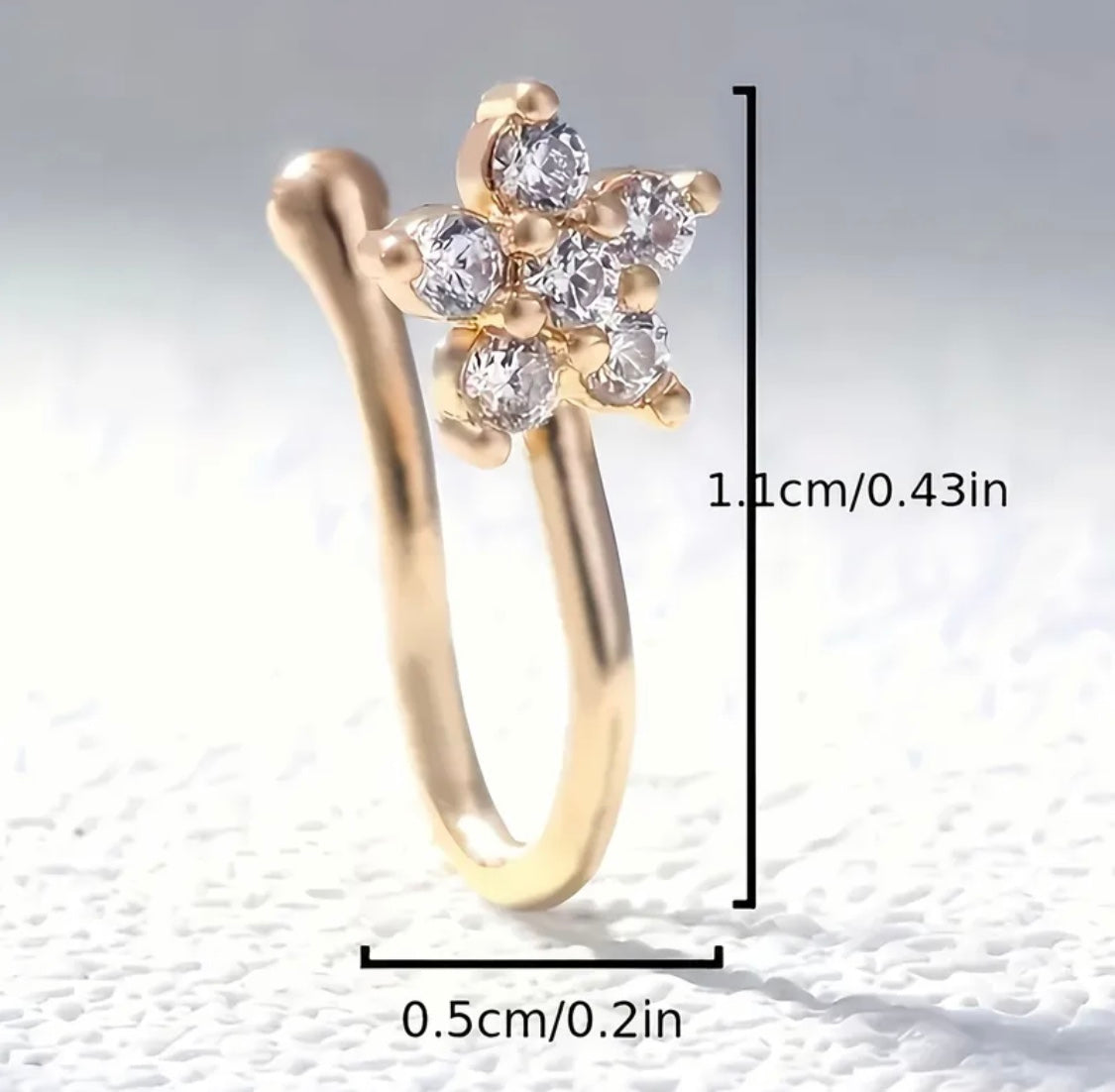 Mini-Flower Shaped Nose Ring for Women | Cute Floral Nose Pin Pakistan