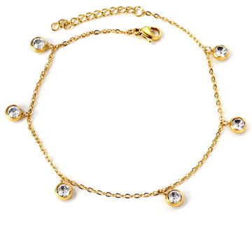 Round disc anklet
