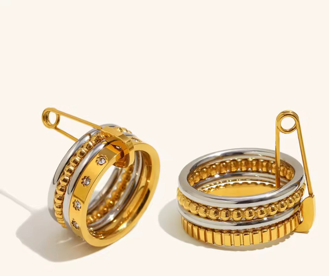 PinLock Double Band Ring