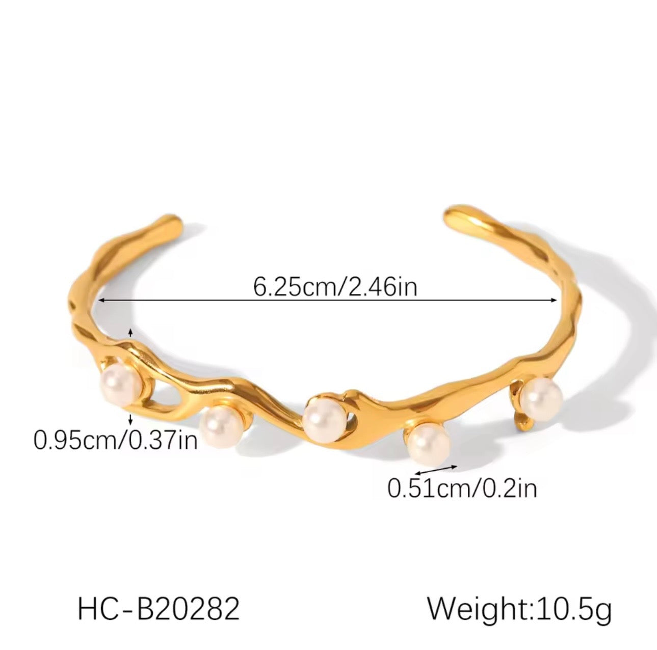 Pearl Wave Bangle