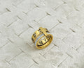 Roman Numeral Double Layer Ring