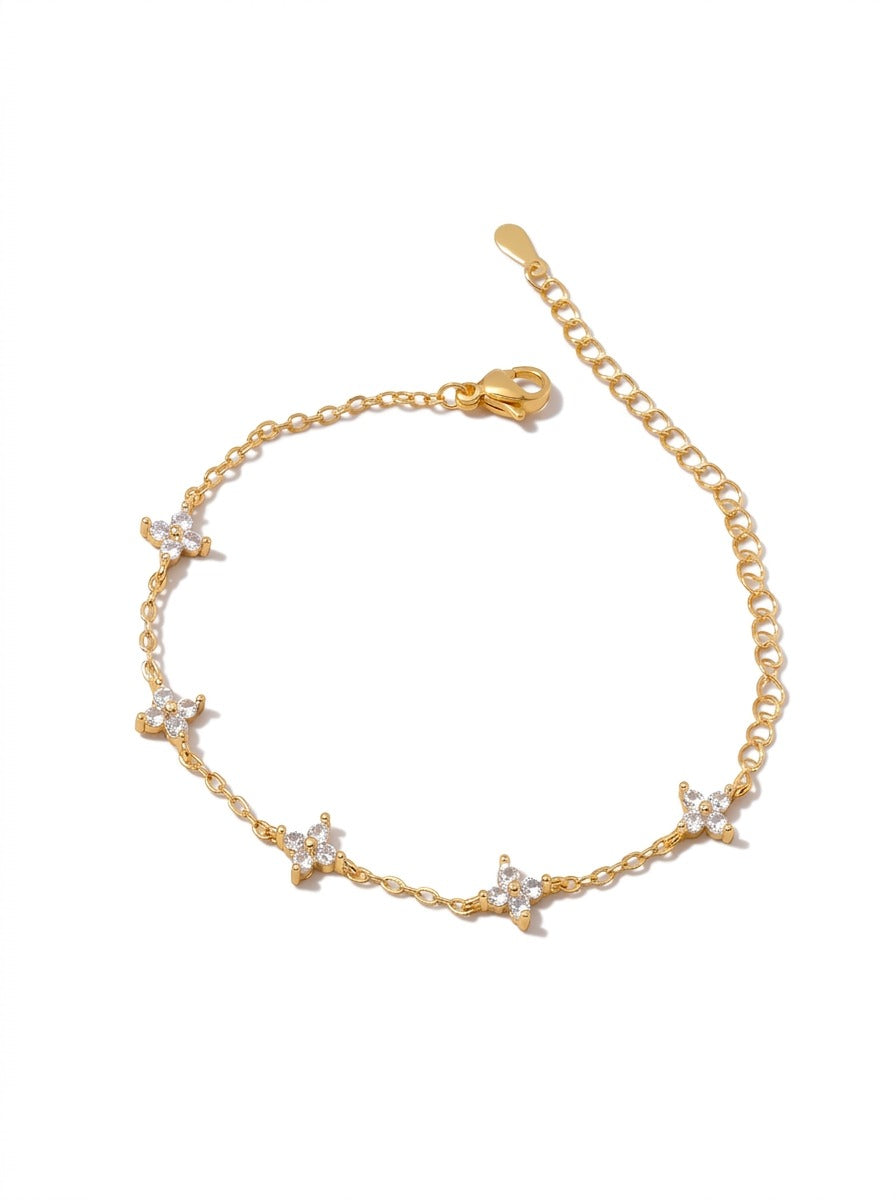 Astrid Gold Bracelet – 18K Gold Plated Stainless Steel Statement Bracelet for Women