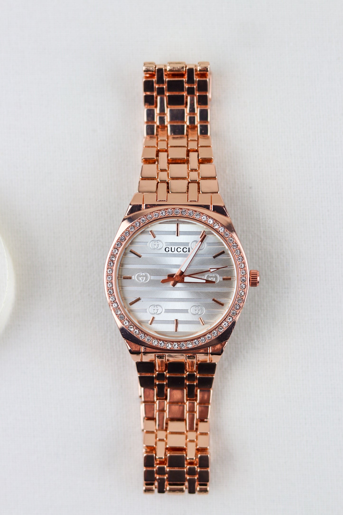 Gucci Rose Gold Sparkle Watch