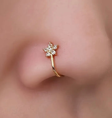 Mini-Flower Shaped Nose Ring for Women | Cute Floral Nose Pin Pakistan