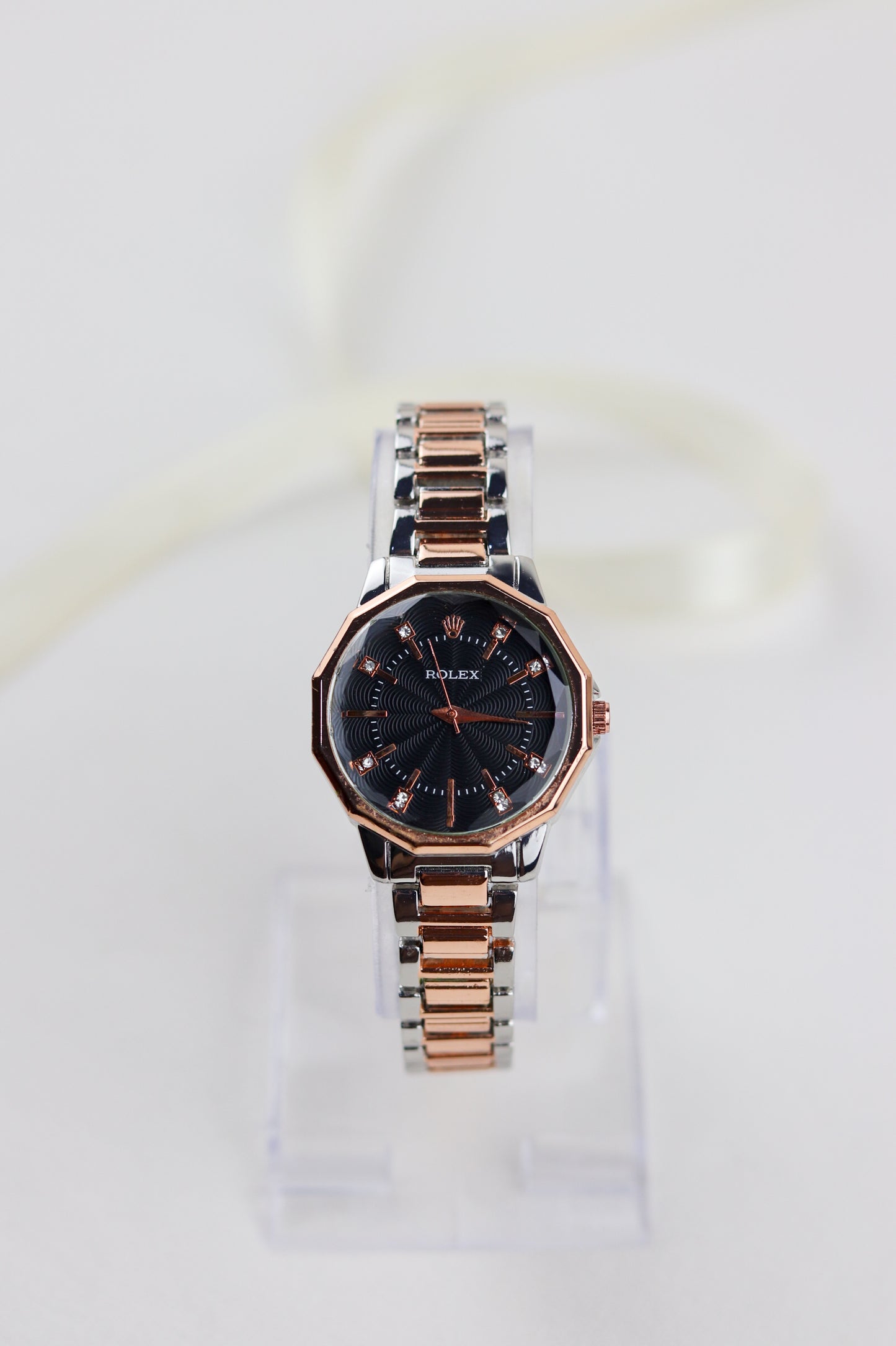Ro-lex Midnight Octagon Watch