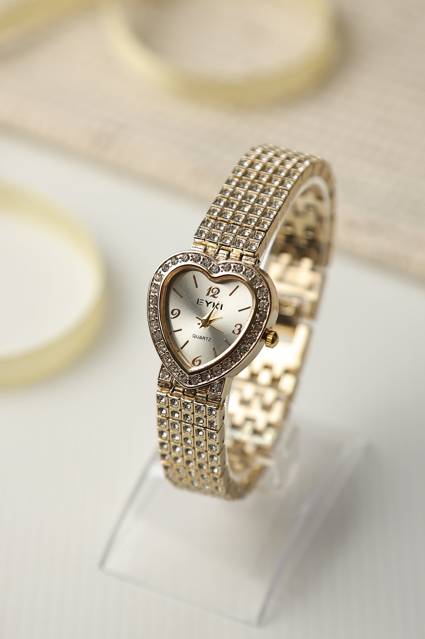 EYKI Love O'Clock Stainless Steel Watch - Golden