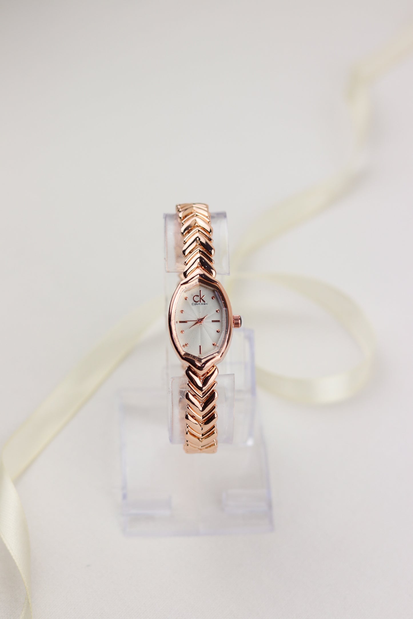 CK Aura White- RoseGold Watch