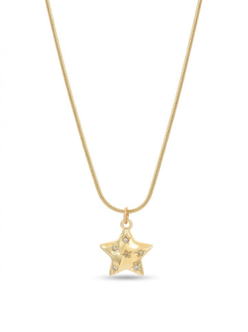 Star Shaped Necklace – 18K Gold Plated Stainless Steel Star Pendant Necklace for Women in Pakistan
