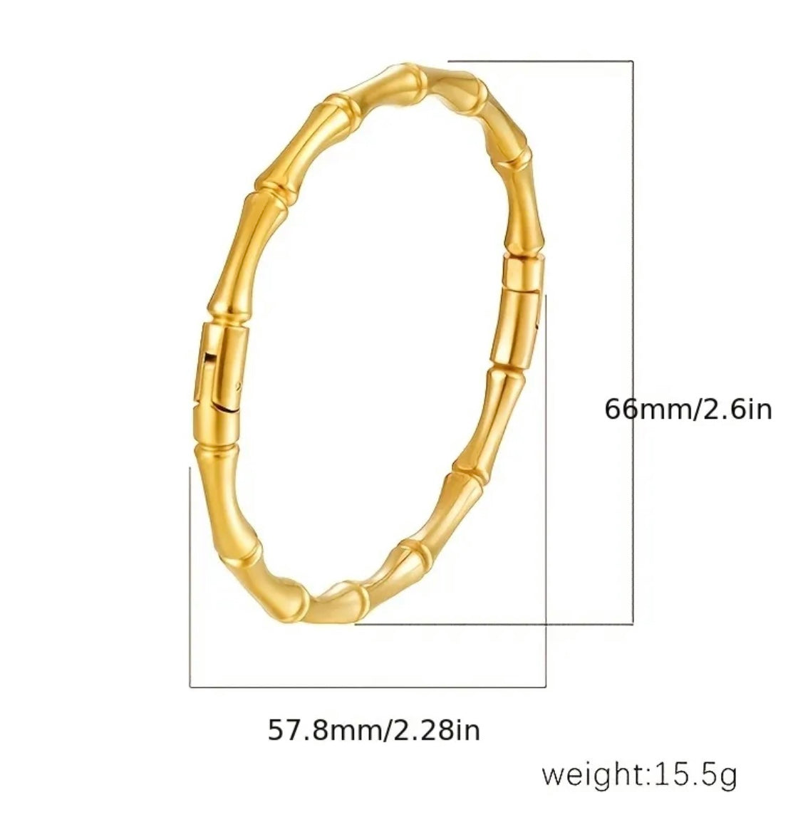 Bamboo Bangle Bracelet
