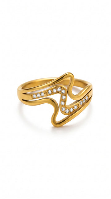 Wavy Pattern Ring