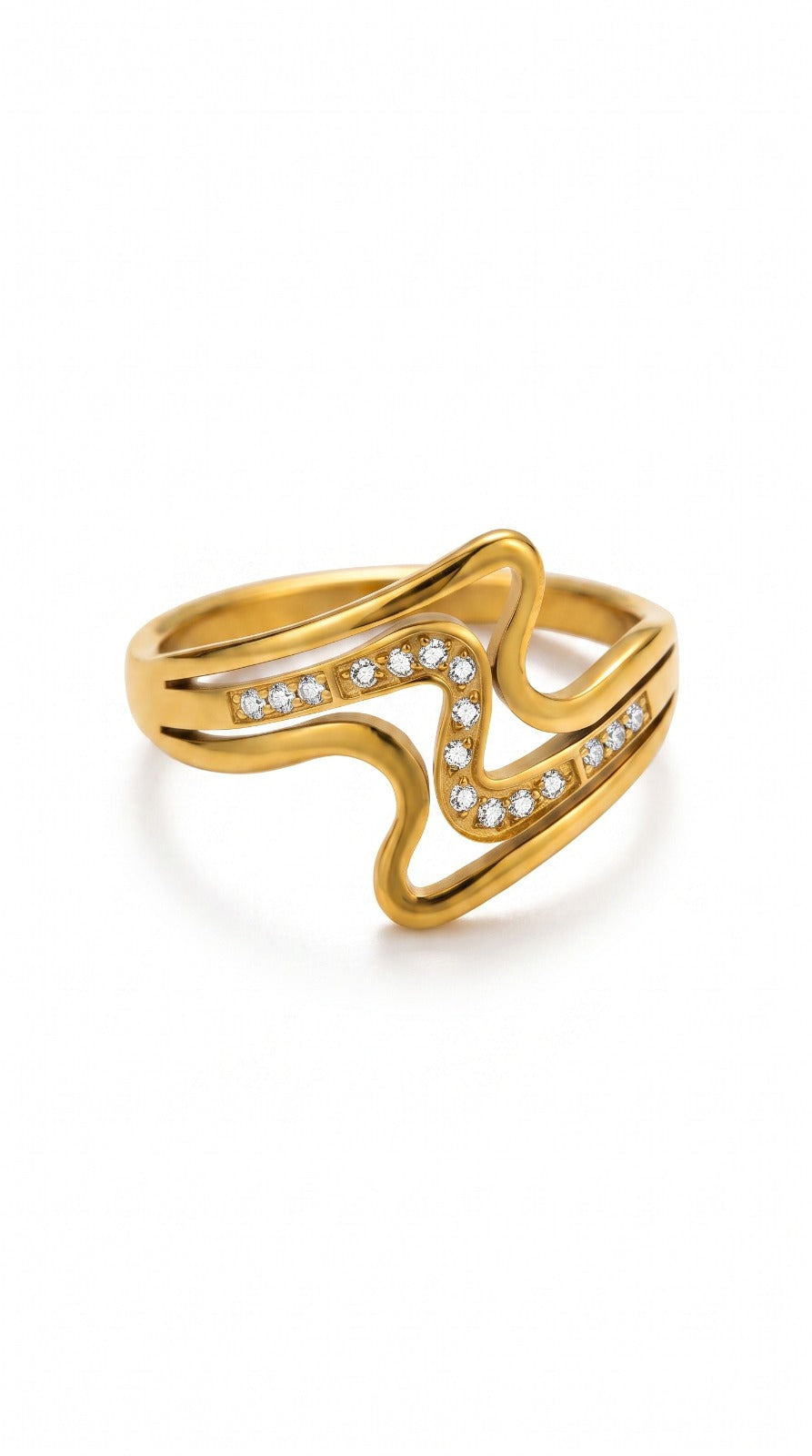 Wavy Pattern Ring