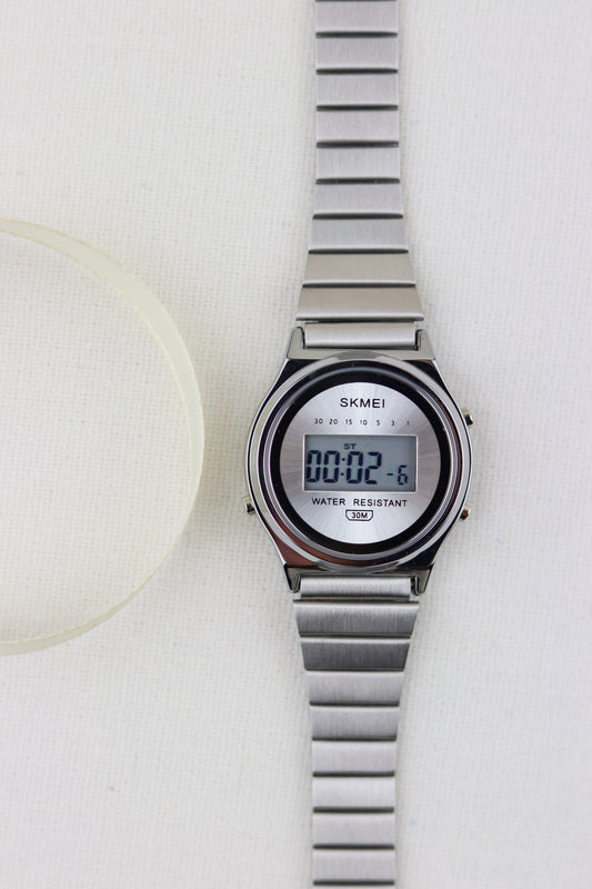 Skmei Classic Silver Digital Charm