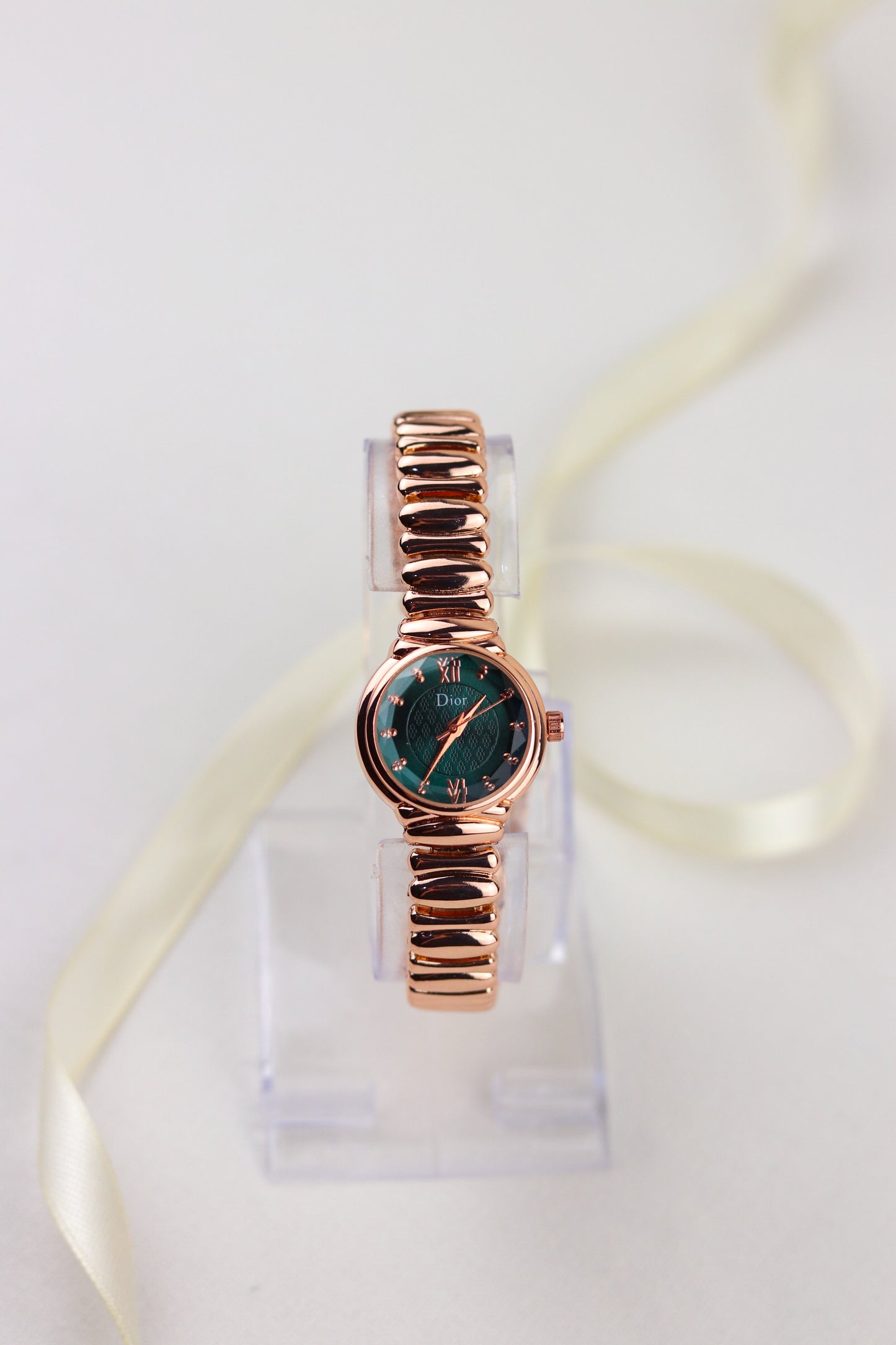 Dior Green Rosewood Timepiece Watch