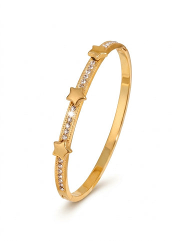 Star-Shaped Accent Bangle | Elegant Women's Bracelet Pakistan