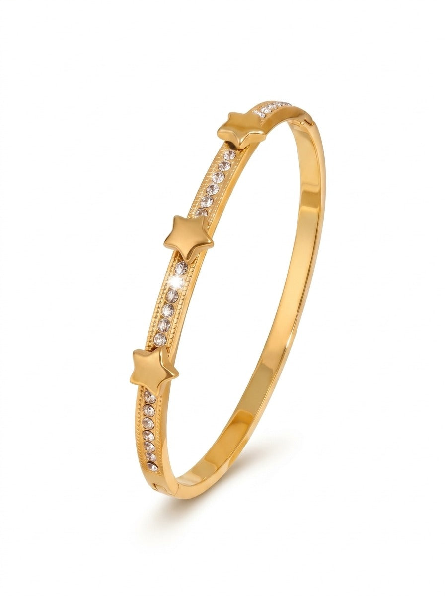 Star-Shaped Accent Bangle | Elegant Women's Bracelet Pakistan