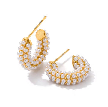 Round Beaded Earrings