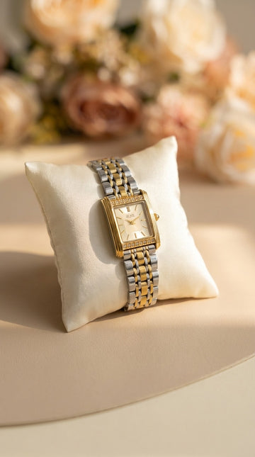 IEKE Elegant Wrist Sparkle Two-Tone Women Watch