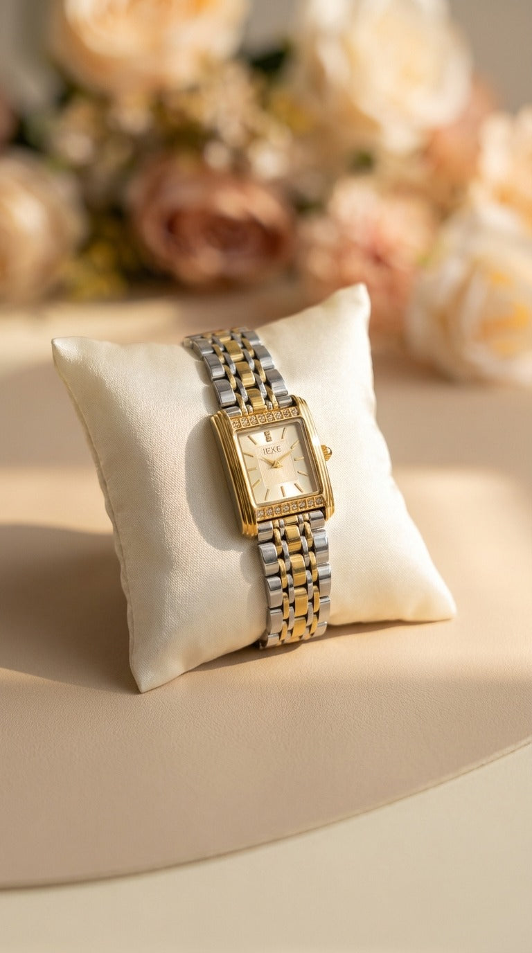 IEKE Elegant Wrist Sparkle Two-Tone Women Watch