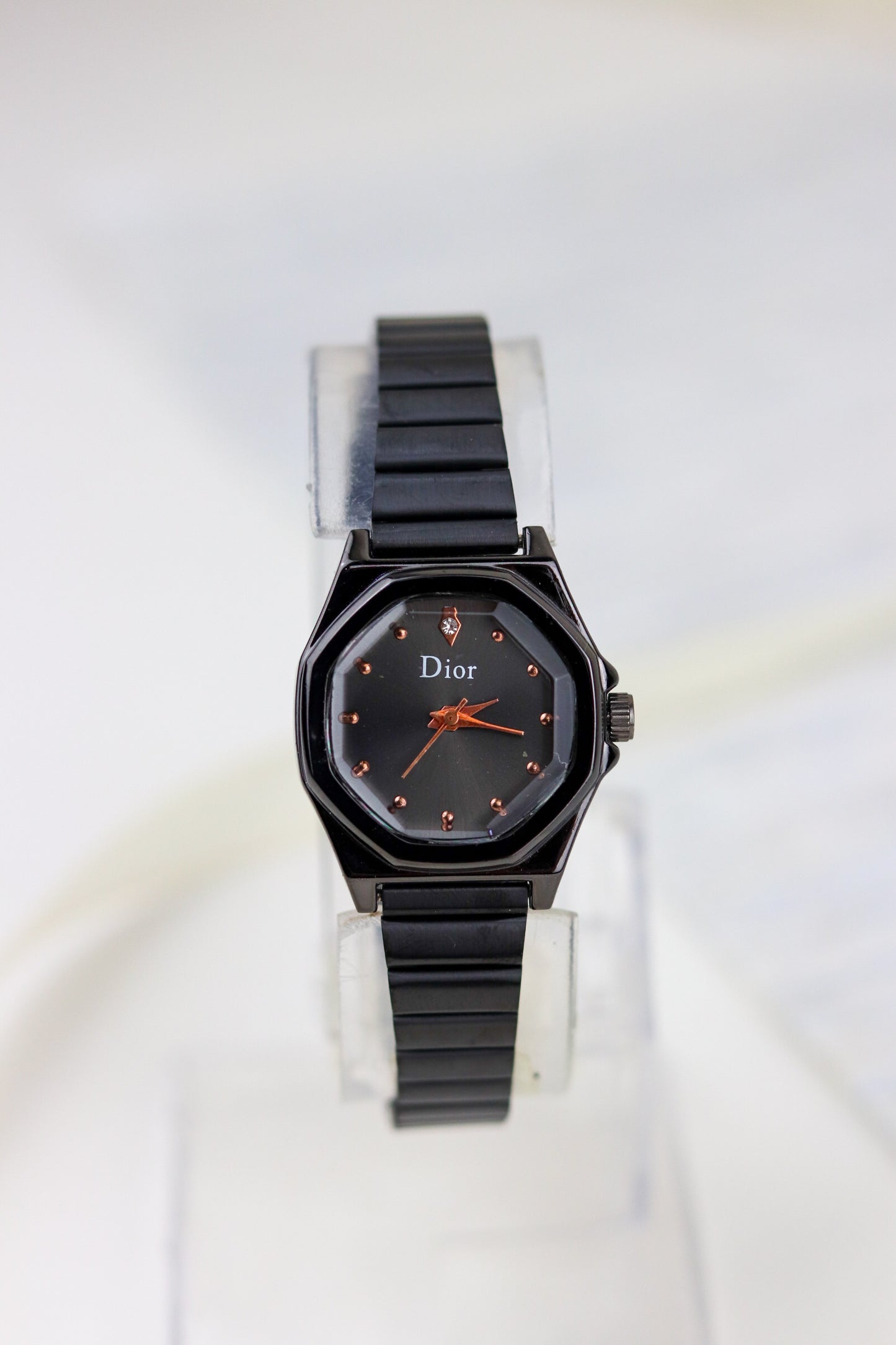 Dior Onyx Octagon Watch