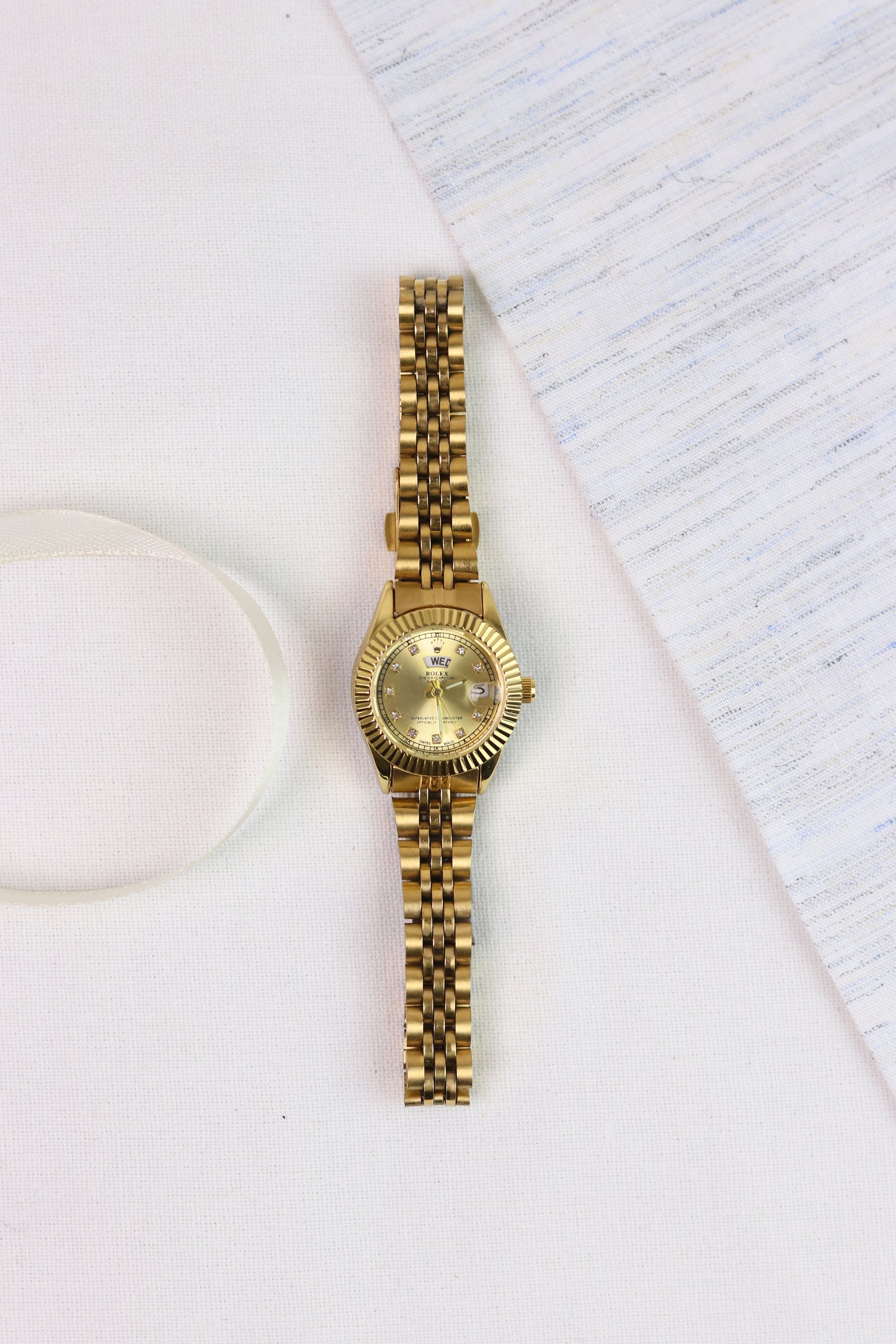 Rol-ex Sunborn Day-Date Women Watch